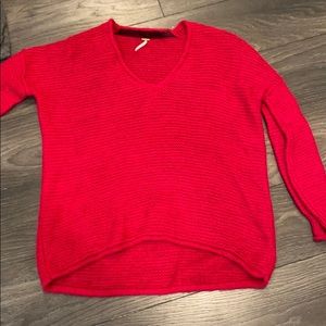 Free People Red Sweater